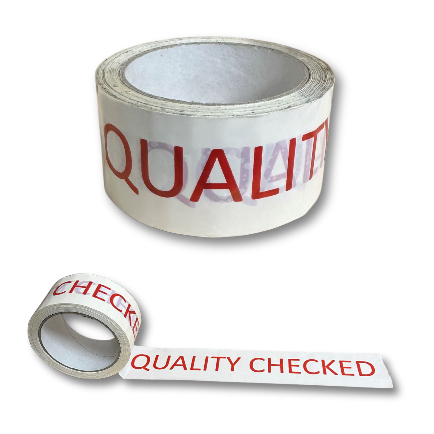 Pre-Printed 'Quality Checked' 50mm Tape