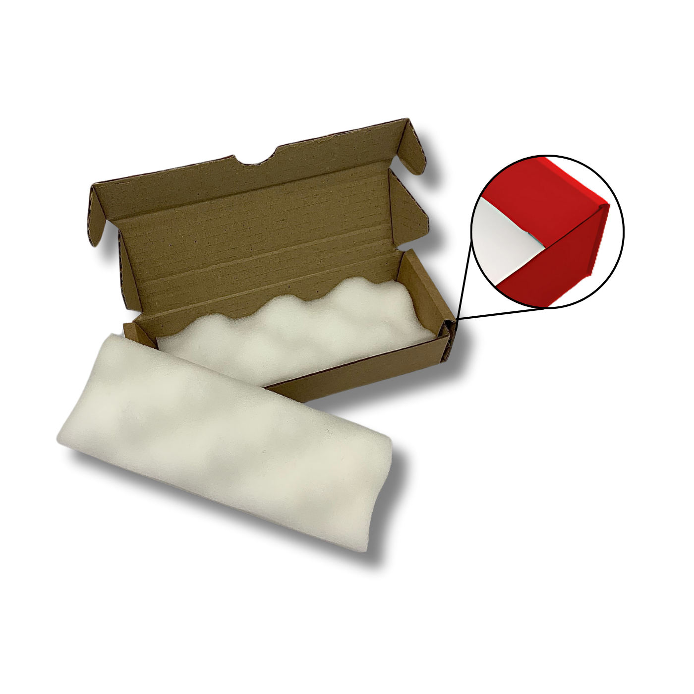 175 x 65 x 37mm Foam Lined Mailing Box