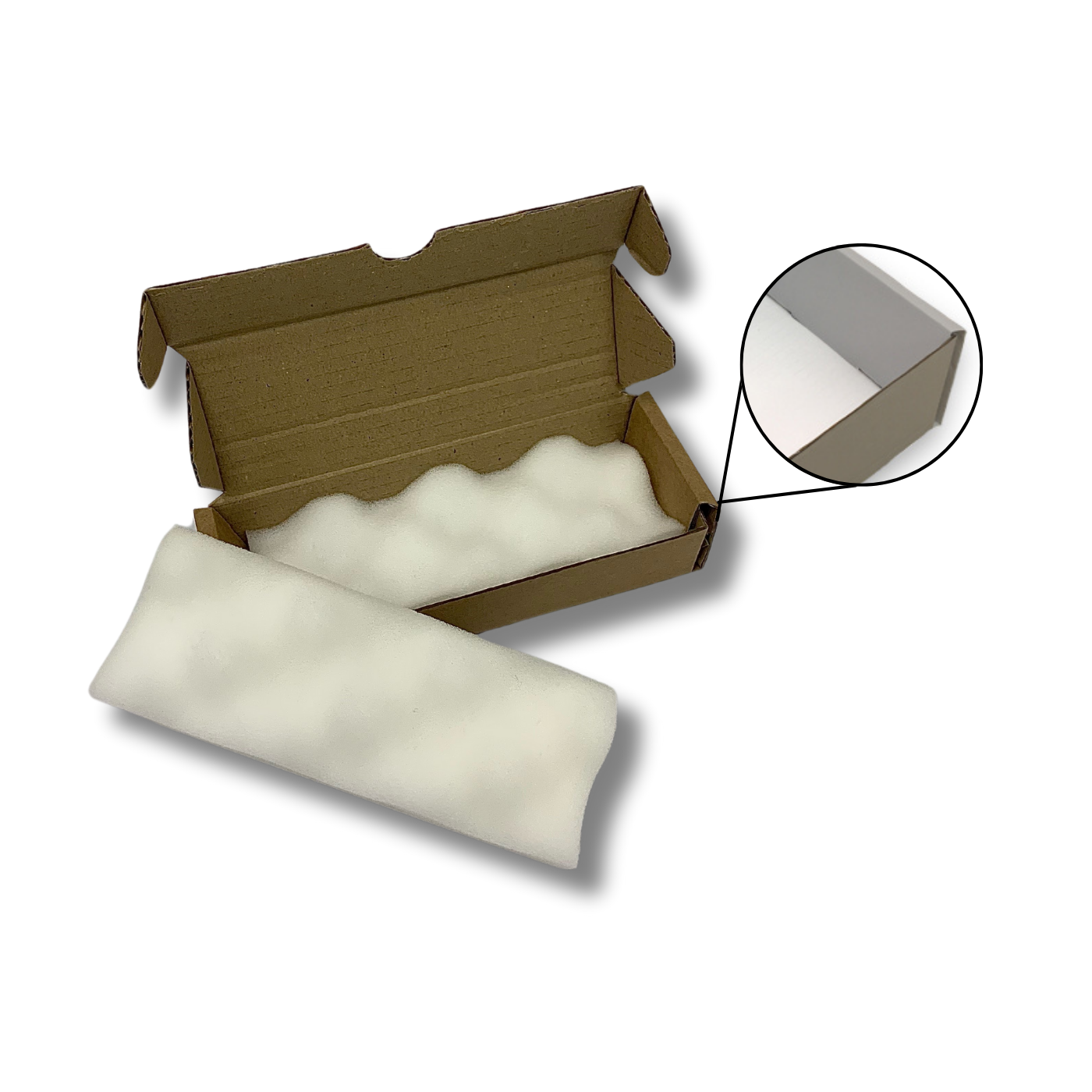 175 x 65 x 37mm Foam Lined Mailing Box