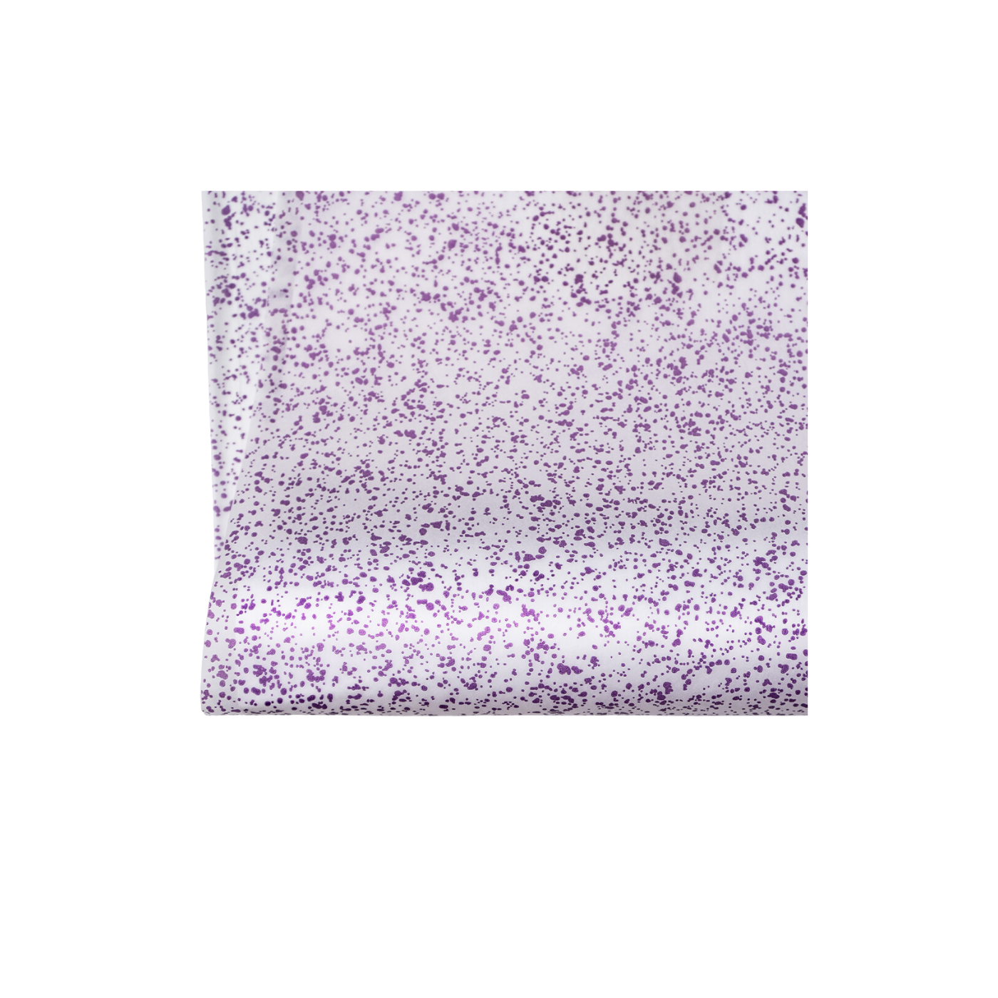 Speckled Purple on White Tissue Paper