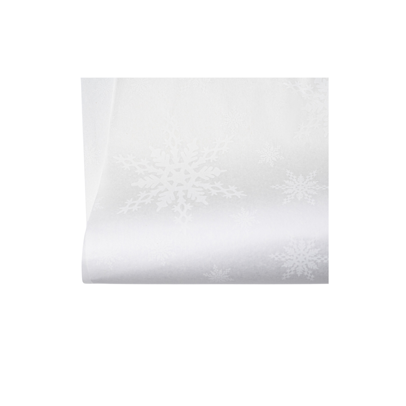 Snowflake White on White Tissue Paper