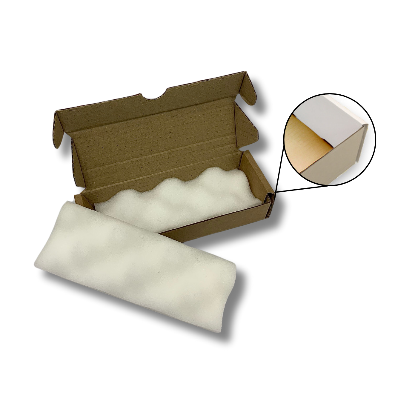 175 x 65 x 37mm Foam Lined Mailing Box