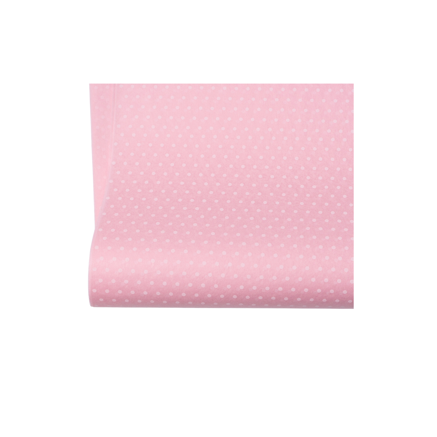 Polka Dot White on Pink Tissue Paper