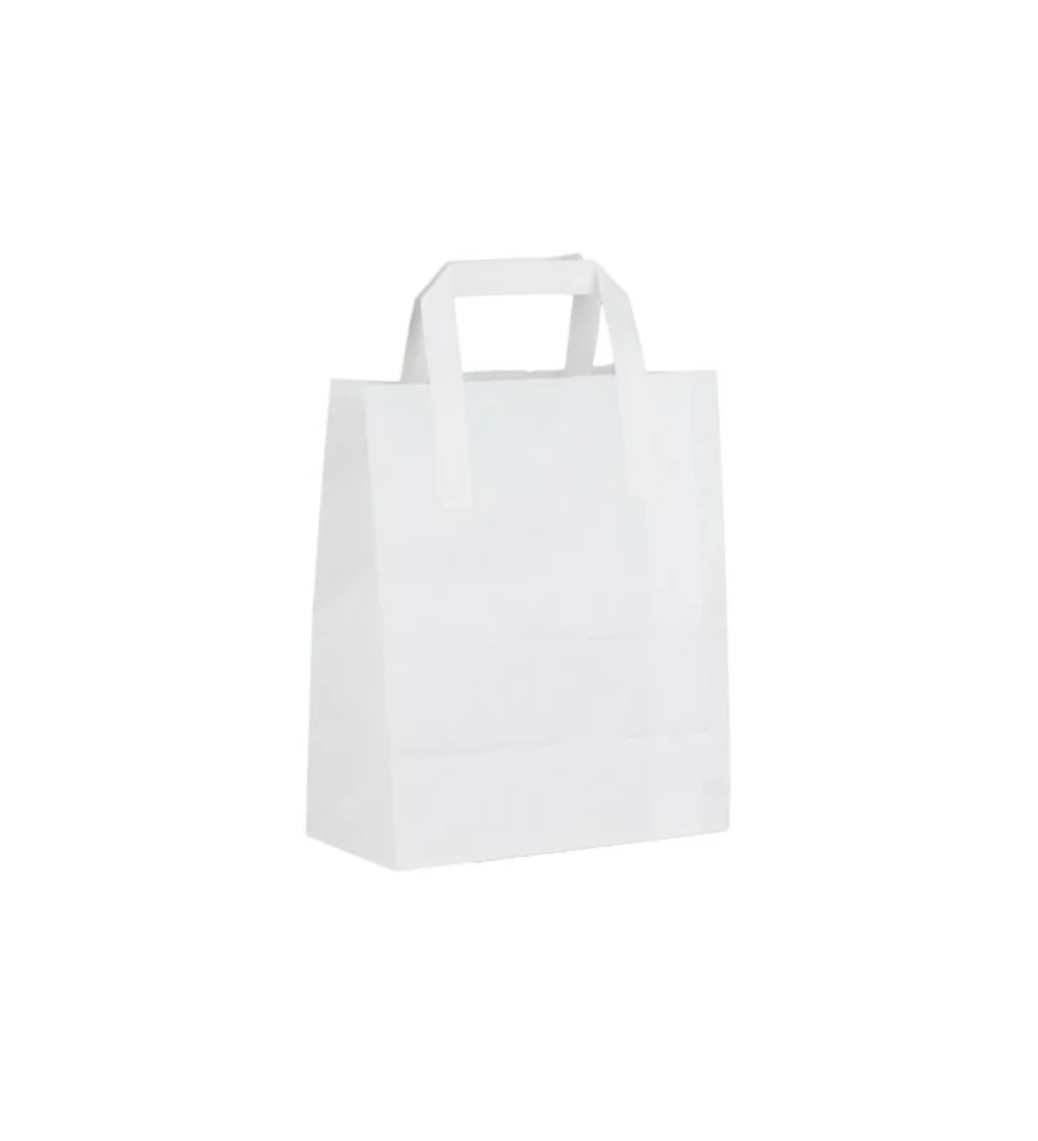 White folded paper carriers