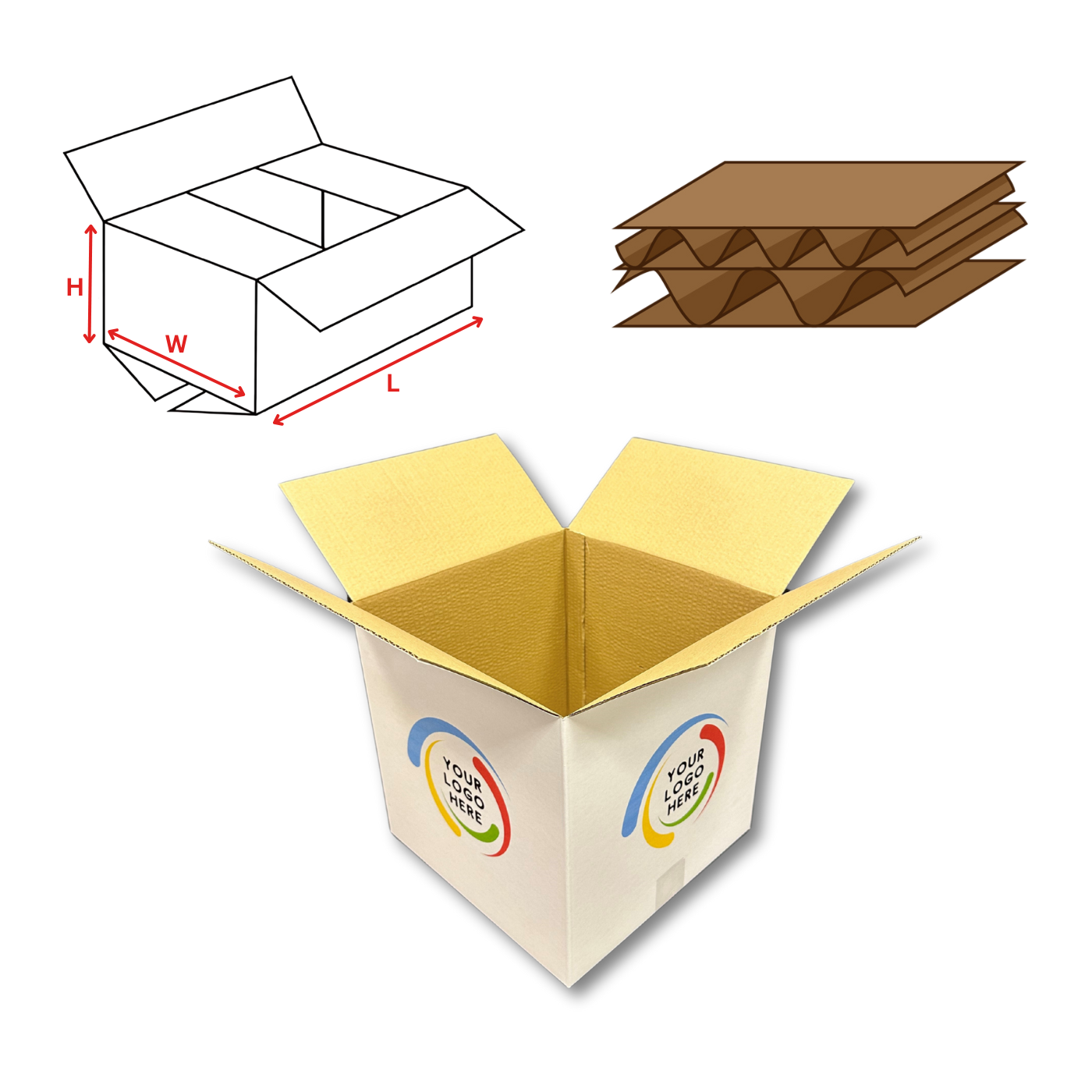 Custom Printed 0201 Shipping Box