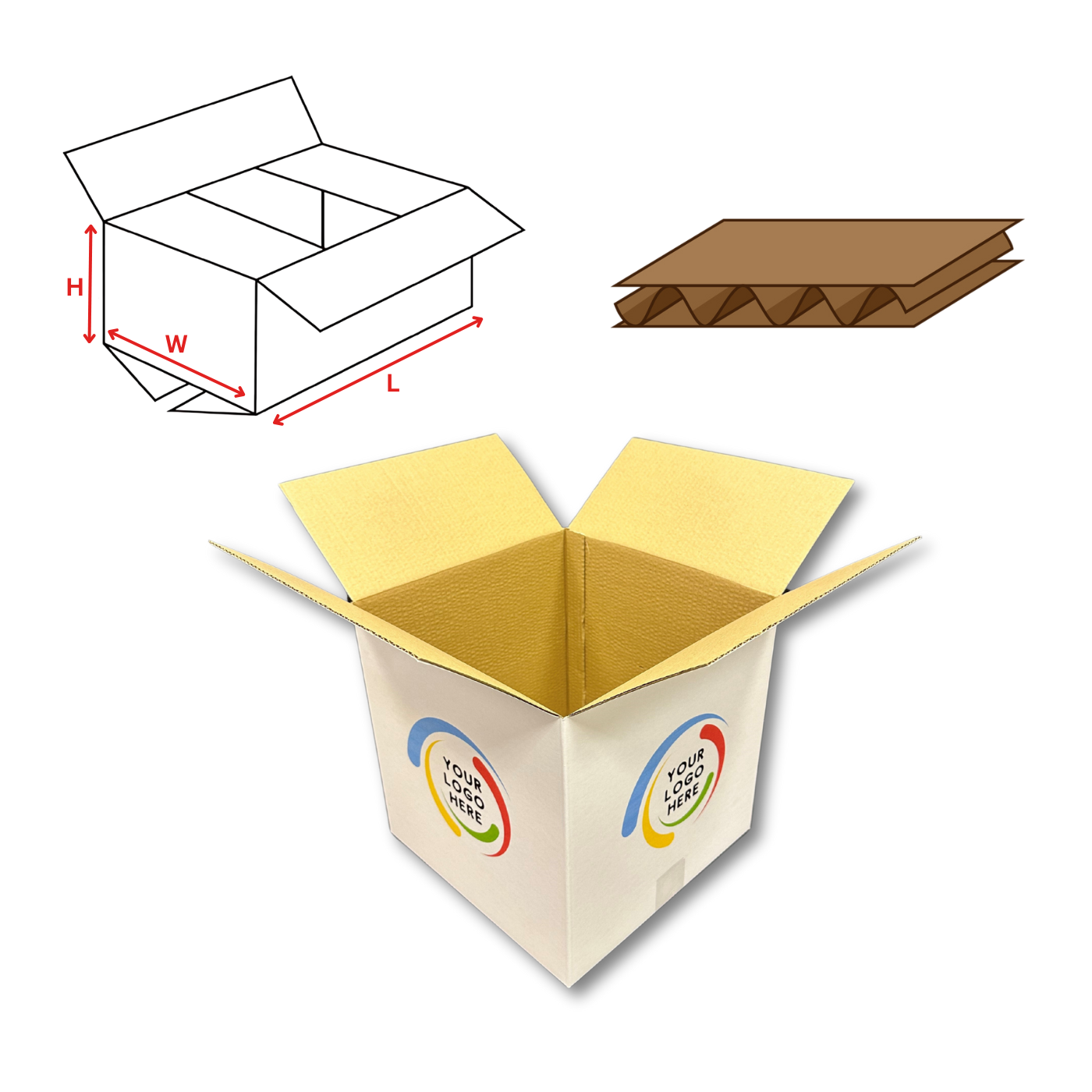 Custom Printed 0201 Shipping Box