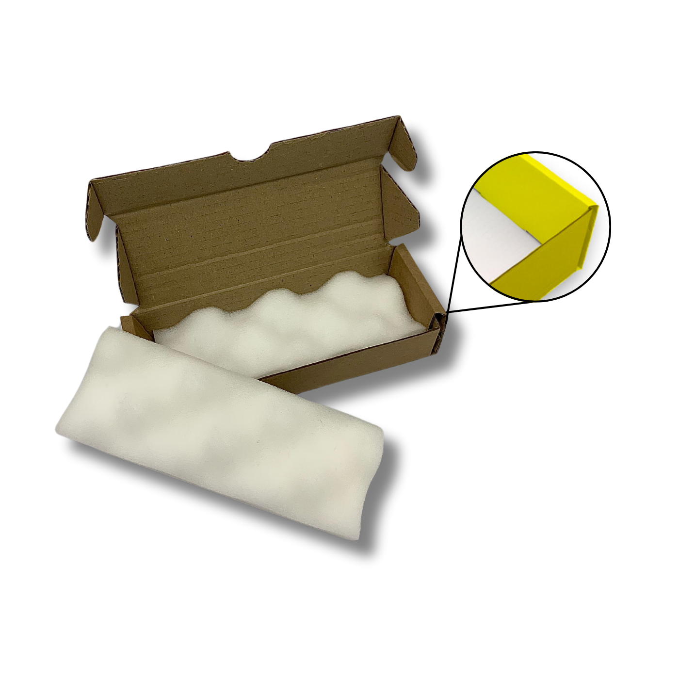 175 x 65 x 37mm Foam Lined Mailing Box